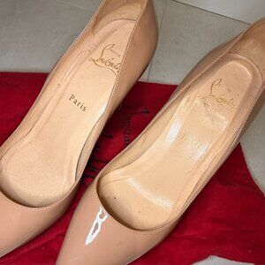 AUTHENTIC CHRISTIAN LOUBOUTIN-  Patent Pigalle Plato 100 Pumps